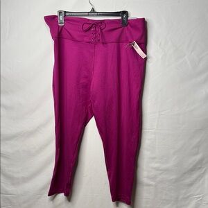 NWT Victoria Secret On Point Flow purple high waist pull on leggings pants XXL